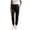Black, variant on Women's Travel Pants with Zipper Pockets Drawstring Elastic High Waist Petite Ankle Slacks Lightweight Stretch Quick Dry Cargo Summer Cool Pants Black S