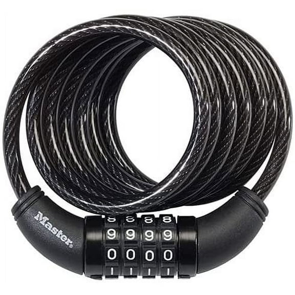 Master Lock Combination Cable Bike Lock 8114D - 6 Ft, Set Your Own Combo - Pack of 16