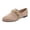 Khaki, variant on Rokment Womens Dressy Shoes 2026 Stylish Casual Metallic Chain Suede Low Heels Business Office Work Formal Flat Comfortable Walking Slip on Loafers Fall Black Size 6