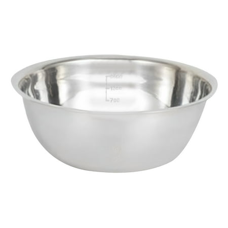 

1 PS Stainless Steel Thickened Multifunctional Large Basin Stainless Steel Basin Set Soup Basin Stainless Steel Birdbath Graduated Egg Beater Plate Fruit Plate Wash Basin
