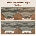 thumbnail image 7 of Design&I 9'x12' Washable Area Rug Snag-Free Beige Faded Overlapping Fields Asymmetrical Checkered Hallway for Dining Room, Basement, Large Office, 7 of 7
