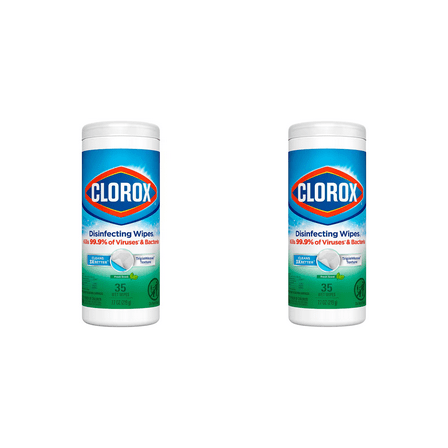 Clorox Disinfecting Wipes – Fresh Scent (35 x 2 Wet Wipes) – 2 Pack bottles
