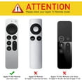 thumbnail image 2 of Fintie Protective Case For Apple TV Siri Remote 2021 - Honey Comb Lightweight Anti Slip Shockproof Silicone Cover For Apple TV 4K / HD Siri Remote Controller (2nd Generation), 2 of 8