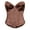 Brown, variant on Womens Underwear,Underbust Corsets for Women Black Corset Top Waist Trainer Fashion Bustier Plus Size Corset Strapless Bandeau Bra Shapewear Underwear Black 2Xl