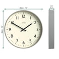 thumbnail image 4 of Reloj de pared JONES CLOCKS® Studio Modern 30 cm gris fácil de leer, 4 of 8