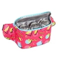 thumbnail image 5 of Retro 90's Fanny Pack for Teens, Insulated Waist Bag Cooler with Adjustable Strap for School, Pink (9 x 6 In), 5 of 10
