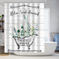 thumbnail image 2 of Floral Shower Curtain for Bathroom Spring Flower Watercolor Shower Curtain Sets Decorative Polyester Waterproof Fabric Shower Curtain Set Bathtub Hotel Decor with 12 Hooks 72x72 Inch, 2 of 7