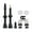 Black 60mm, variant on Tubeless Presta V Brass Core Tubeless Value Black Remover 60mm