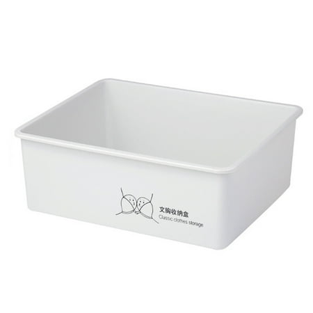 

Underwear Storage Box Plastic Socks Drawer Grids Bra Organizer for Home Dormitory Empty Gray