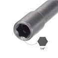 thumbnail image 3 of Uxcell 1/4" Quick-Change Hex Shank 1/4" Nut Driver Bit, No-magnetic 6" Length, SAE, 3 of 5