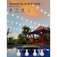 thumbnail image 2 of Cadena de luces LED para exteriores GOOTHY, 15 m, 52 bombillas G40, 120 V, 2 of 8