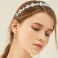 thumbnail image 4 of Pearl Headband Headbands for Women Girls White Pearls Gold Hairbands Hair Hoop Hair Accessories Xianqi New Pressed Hair Style Go Out Versatile Headdress 2PCS Barrettes for Baby Extra Large Hair Clip, 4 of 9