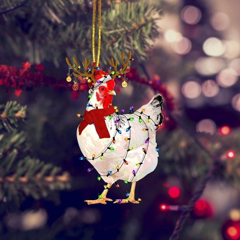 Eguiwyn Christmas Decorations, Christmas Ornaments, Acrylic