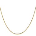 thumbnail image 3 of Leslie's 14K 1.3mm Diamond-Cut Rope Chain (Weight: 3.49 Grams, Length: 20 Inches), 3 of 5