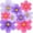 Purple/Red, variant on Duslogis 9 Pcs Paper Flowers Decorations for Wall DIY Flower Bulletin Board 3D Fiesta Paper Floral Backdrop Decoration for Photo Backdrop Classroom Back to School Party (Pink Yellow Rose Red)