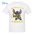 thumbnail image 1 of Disney My Patronus Is A Stitch T shirt Harajuku Short Sleeve T-shirt 100% Cotton Graphics Tshirt Brands Tee Top5XL Gao Jinjia LED, 1 of 2