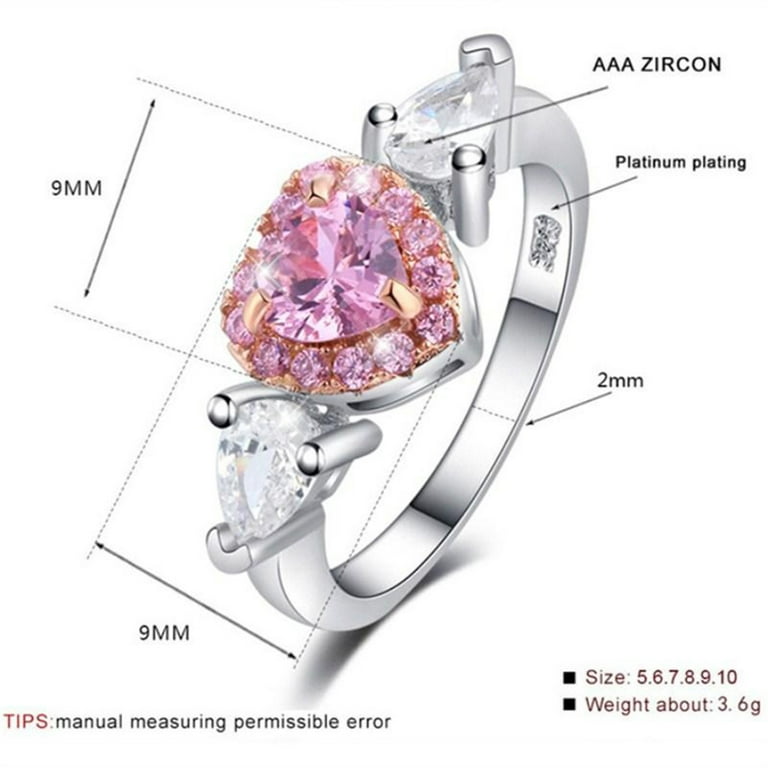 Promise rings for her clearance pink