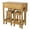 Antique brown color stain., variant on Bridge Brazil Solid Pine Drop Leaf Table 3-piece Dining Set Antique brown color stain.