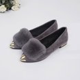 thumbnail image 6 of Sngxgn Flats for Women Flat Shoes Dressy Ballet Flats Comfortable Womens Dress Shoes Ballerina Flats for Work(Grey,39), 6 of 7