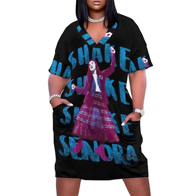 Shake Senora Vestido suelto con bolsillo Vestidos de novia ropa de verano para mujer 2025