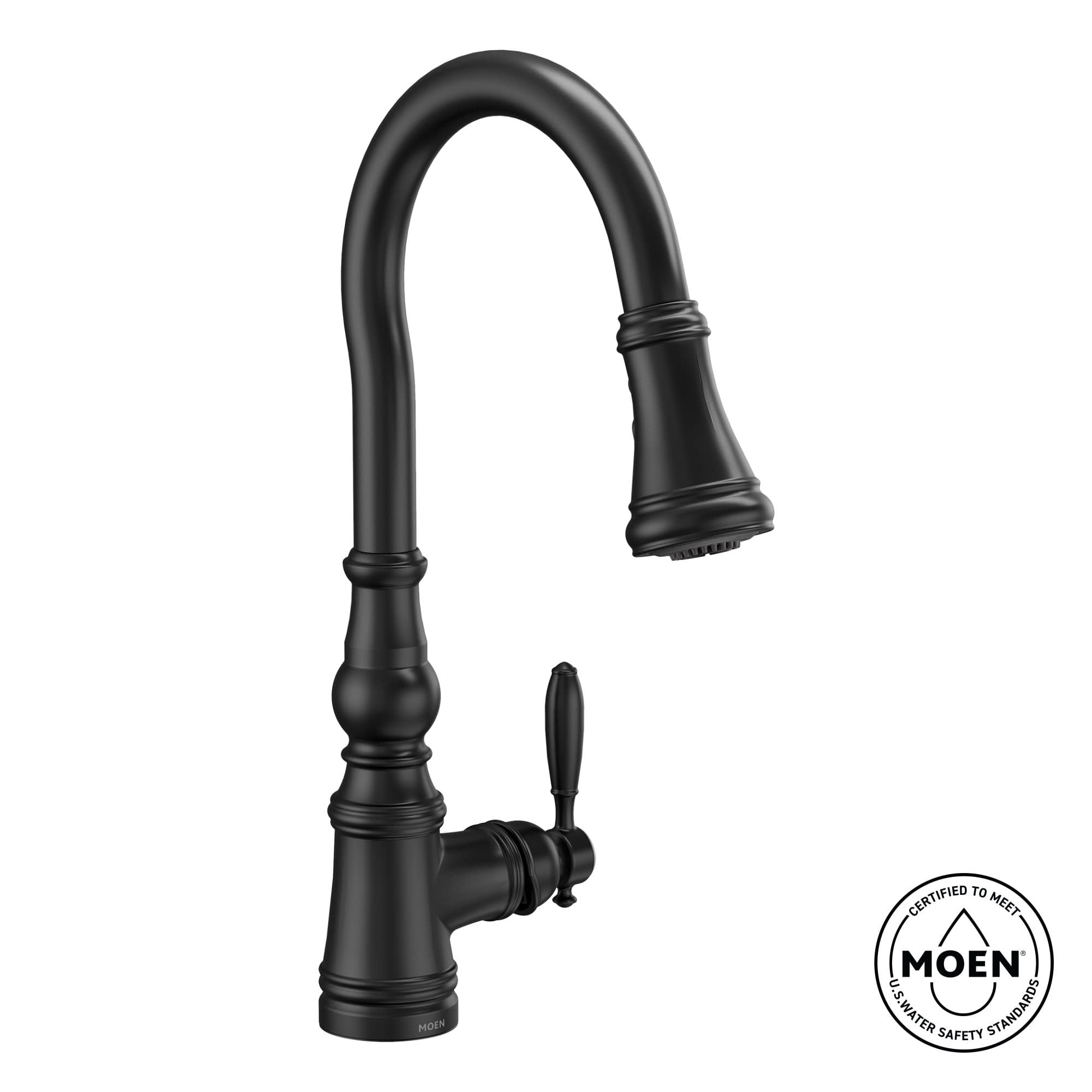 Moen S73004 Weymouth 1.5 GPM Single Hole Pull Down Kitchen Faucet - Chrome