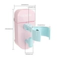 thumbnail image 2 of Double Large Reversible Polyester Shower Curtain | Heavy Duty Thick Fabric with Built-In Buckles Magnetic Weighted Hem, 2 of 6