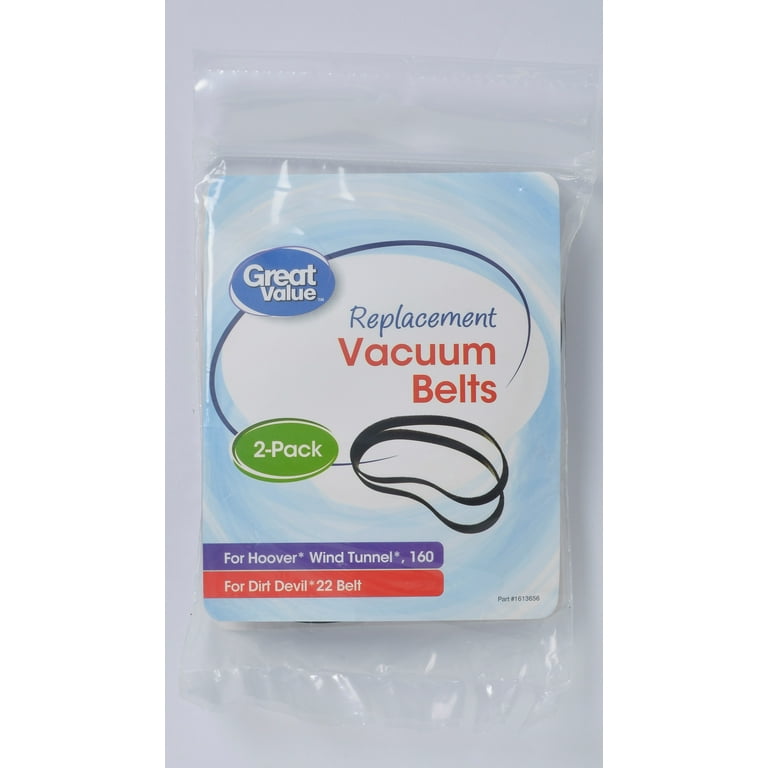 Great Value Replacement Vacuum Belts, For Dirt Devil 15, Bissell