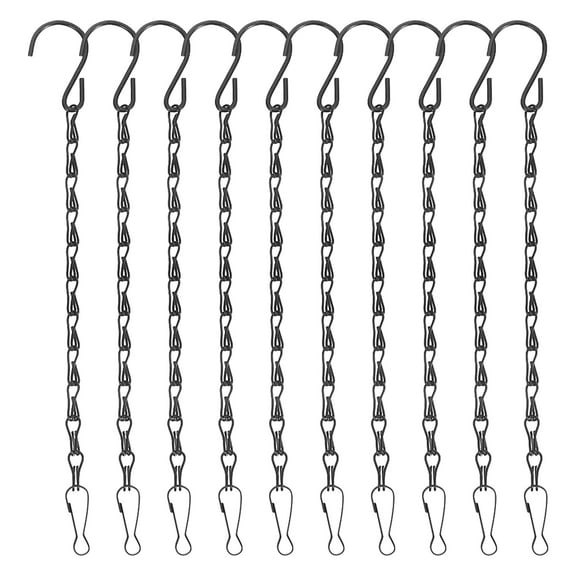 HEANUJJ Light Fixture Chain Hanging Iron Black 10Pcs