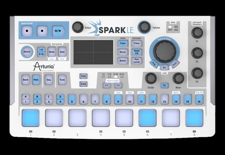 Arturia SparkLE Creative Hybrid Drum Machine Midi Controller