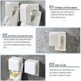thumbnail image 2 of Clips para pasta de dientes, clip interno de goma antideslizante, soporte multifunción autoadhesivo para colgar, para torre de limpiador facial de pasta de dientes de baño (5 paquetes), 2 of 5