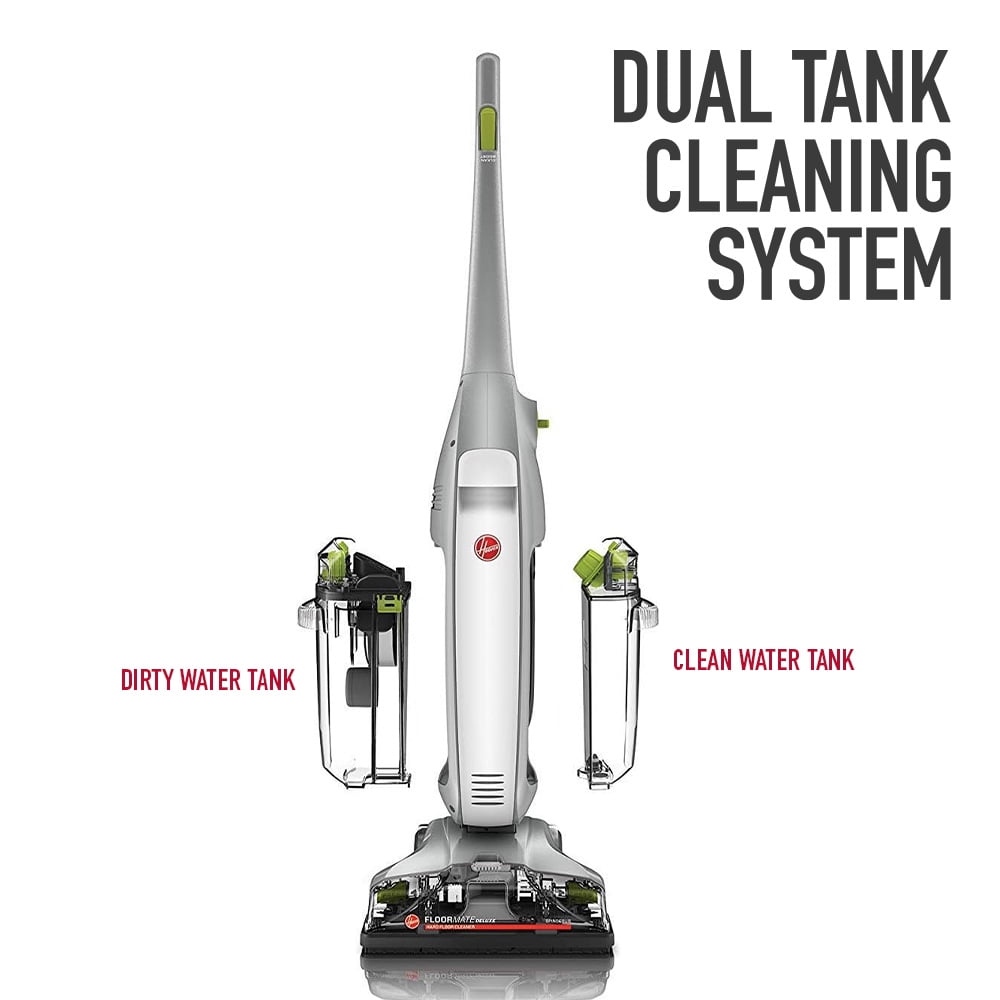 Hoover FloorMate Deluxe Corded Hard Floor Cleaner, for Hardwood, Vinyl, Ceramic Tile, Laminate, and Marble, Dual Tank, Dry Mode, FH40160