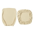 thumbnail image 3 of Office Computer Chair Stretchable Rotating Chair Seat Covers Beige, 3 of 6