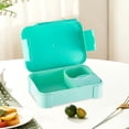 thumbnail image 4 of 3-Compartment Lunch Box - Reusable Meal Prep Container for & Adults, Leak-Proof Food Storage with Silicone Sealing Ring, Ideal for , Work, and Picnics - Dishwasher Safe Bento Box Blue, 4 of 6