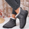 thumbnail image 4 of Knivor Waterproof Winter Snow Boots for Women Fleece Lined Non Slip Side Zipper Cozy Ankle Boots for Outdoor Daily Cold Weather Footwear, 4 of 10