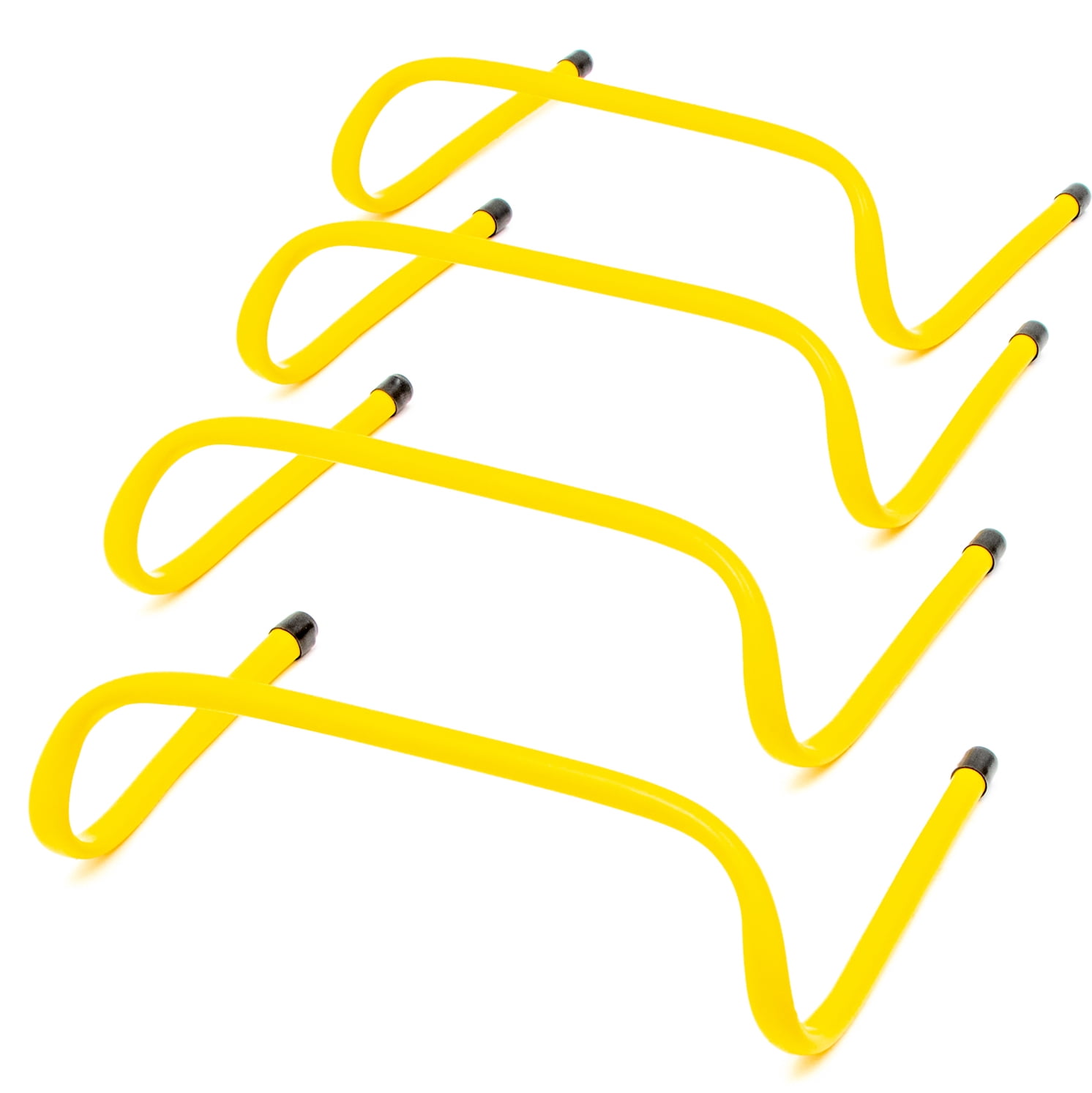 Speed Training Hurdles Pack of 5 - 6 Inch By Trademark Innovations (Yellow)