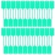 thumbnail image 1 of 100 etiquetas de plástico en blanco, reutilizables, para colgar, para llaves, almacenamiento, impermeables, para escribir, color verde, 1 of 8