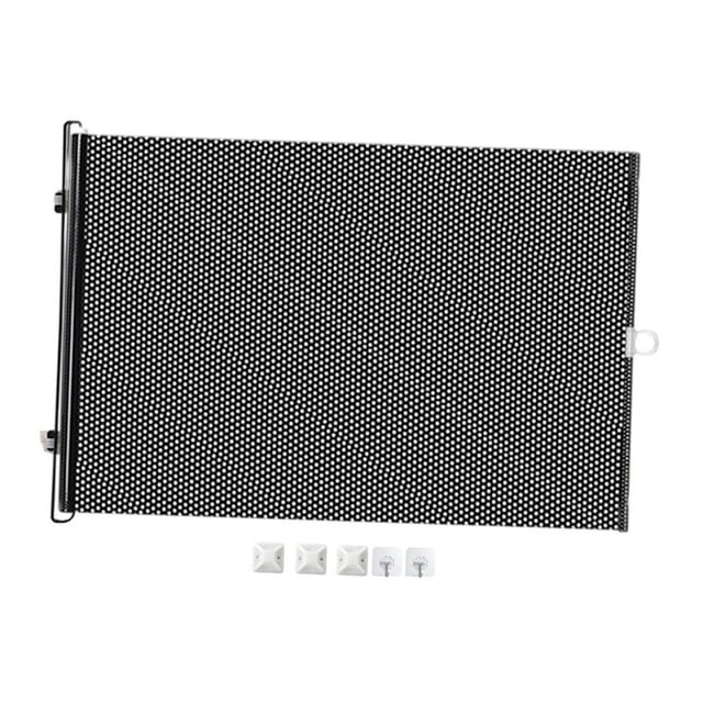 Puerta retráctil para perros, puerta alta, puerta para perros, barrera para puerta para mascotas, evita que tus bebés, perros y gatos escaleras 58cmx125cm