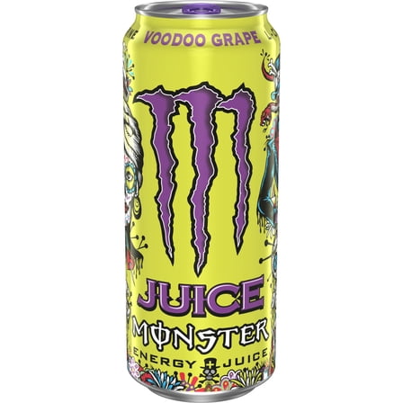 Juice Monster, Voodoo Grape, Juice + Energy Drink, 16 fl oz, Can