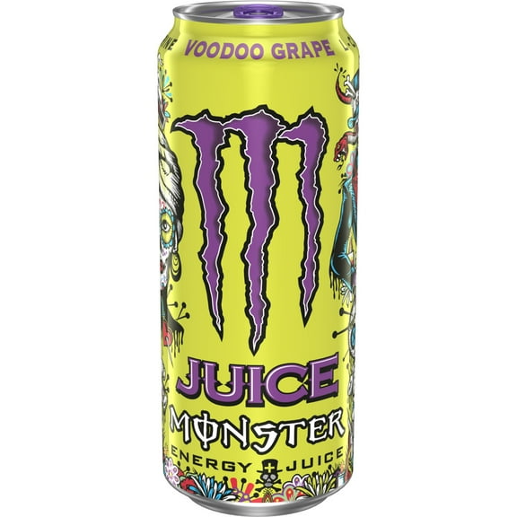 Juice Monster, Voodoo Grape, Juice   Energy Drink, 16 fl oz, Can