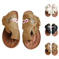 thumbnail image 2 of NOKIO Clearence Women’s Oversized European-Style Bow Sandals Beach Slides Non-Slip Thick Sole Vacation-Ready Casual Outdoor Slippers, 2 of 5