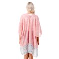 thumbnail image 4 of Marcus Adler Pink Floral Ruffle Bottom Ruana, 4 of 4