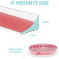 thumbnail image 2 of chalian Shower Threshold Water Dam,Walk in Shower Water Guard, Shower Dam Water Barrier Bathroom Sink Splash for Dry And Wet Separation Caulk Seal Strip Edge Trim (39Inch, Transparent), 2 of 7