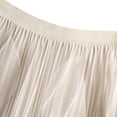 thumbnail image 3 of Women High Waisted Ruffled Mesh Skirt Polyester Mid Length Pleated, 3 of 4