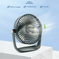 thumbnail image 5 of Oggfader Portable Fans for Indoors,New Night Light Mini Desktop Fan Household High Wind Silent Student Desktop Charging Fan,Black, 5 of 9