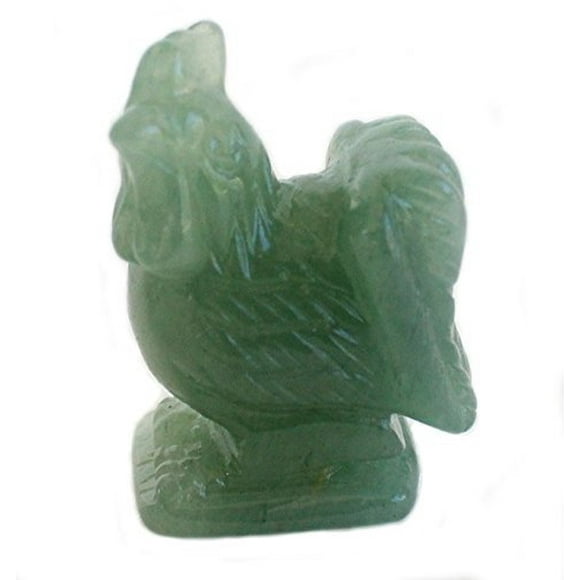 Feng Shui Import LLC 3707 Statue de Coq de Jade