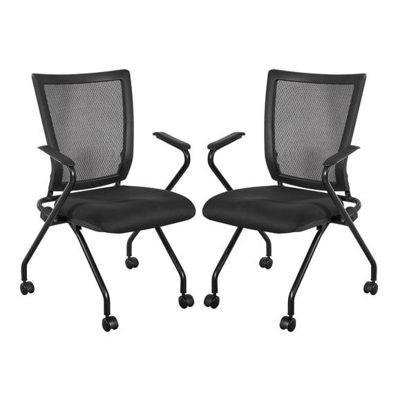 Soft Frame Folding Chair with Black Coal FreeFlex Fabric Thick Padded Seat