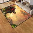 thumbnail image 3 of Alfombra del juego World of Warcraft para sala de estar, alfombra para acampar, alfombra de picnic Stranger Things, alfombra antideslizante para deportes electrónicos, alfombra de yoga, regalo para fa, 3 of 5