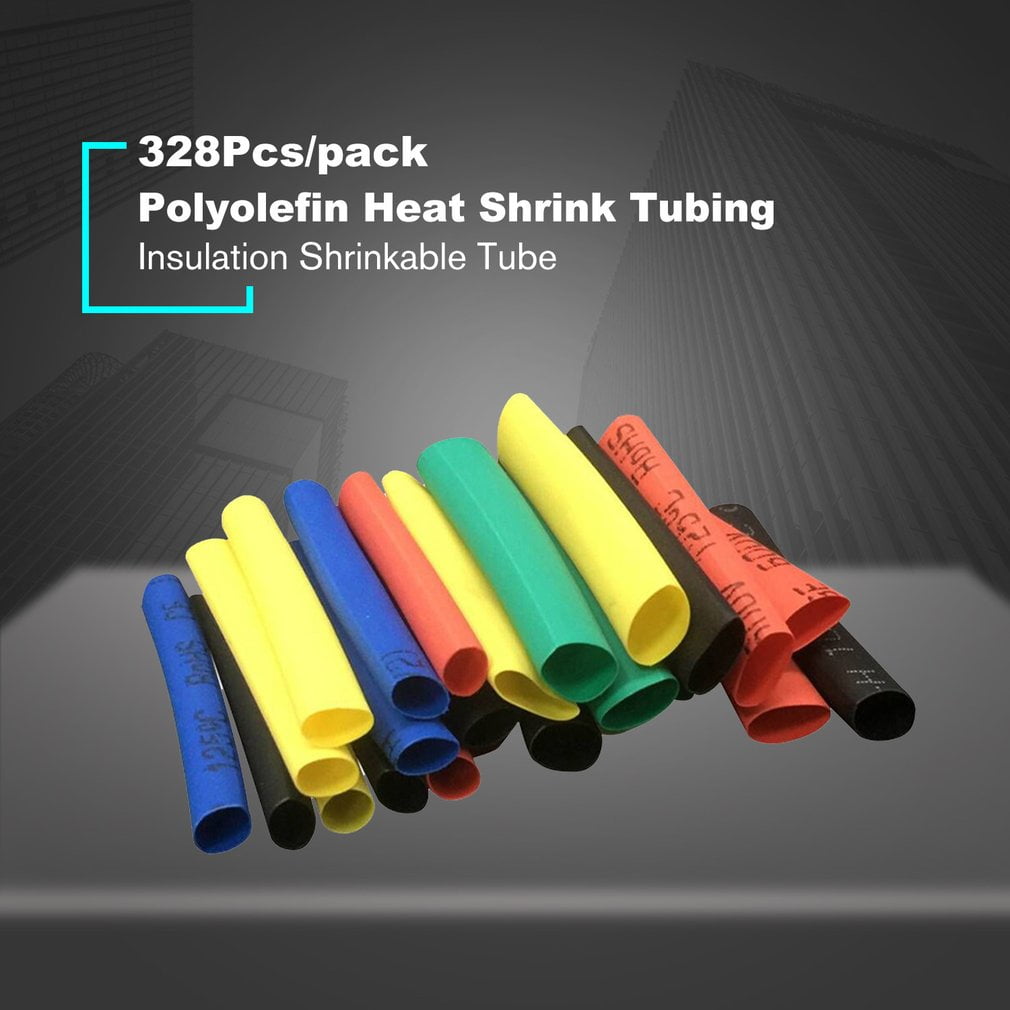 328Pcs/pack Polyolefin Assorted Heat Shrink Tubing Insulated Shrinkable