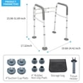 Padded Hand Rails SHYUJAJIE Toilet Safety Rails with Padded Handles and Storage Bag ...