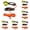Orange-6Pcs, variant on 2.64" Fishing Downrigger Weight Retriever Kit – Downrigger Snap Release & Line Release Clips with Leader Snap for Planer Board Trolling, Offshore Fishing Gear